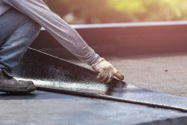 Professional Basement Waterproofing technician working in Mowrystown, OH